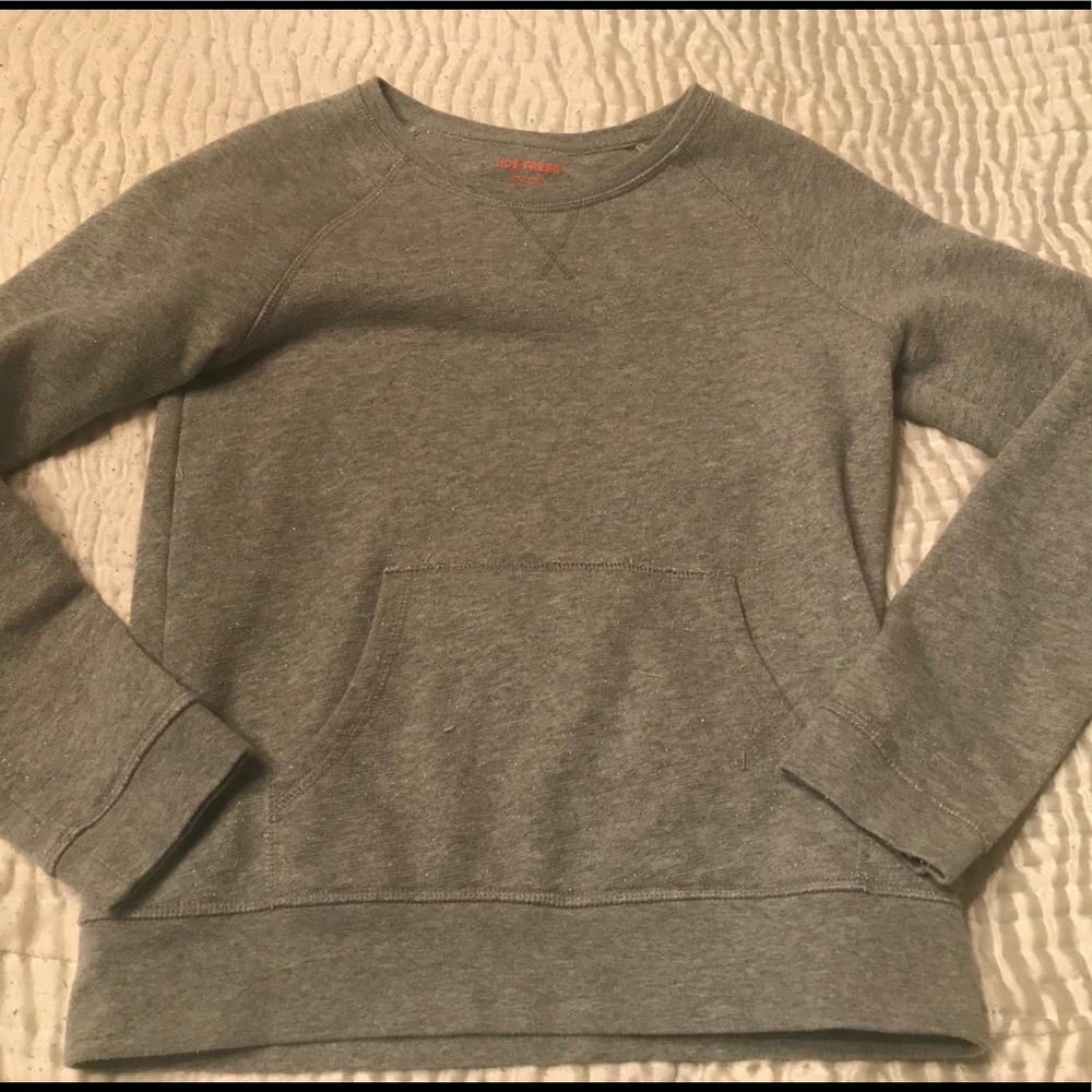 JOE FRESH grey sparkle pullover, girls xl